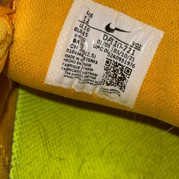 Nike Metcon 7 X Pollen Black Volt Training Shoes Men's Size 11 - Picture 12 of 13